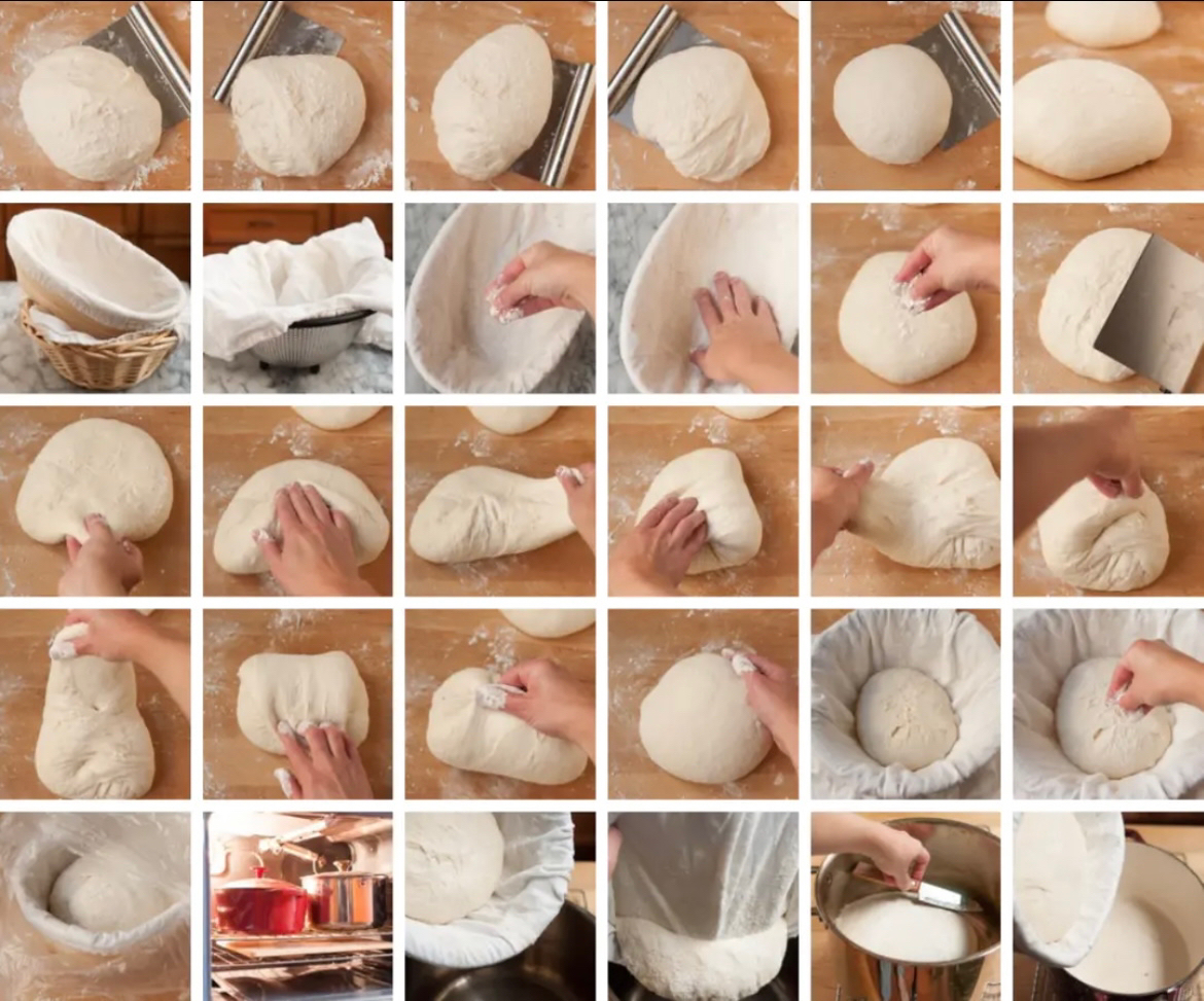 Sourdough bread 天然酵母酸面包/大气孔欧包的做法 步骤14