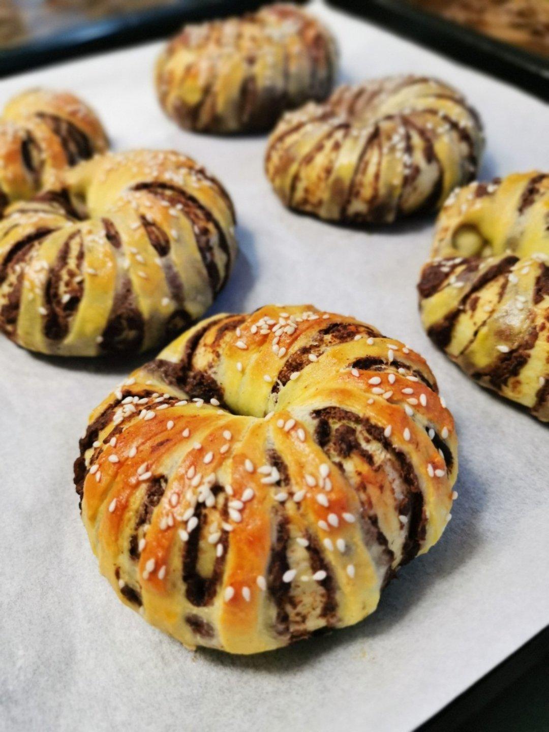 童年的记忆～豆沙面包圈烤箱版 简单易做新手必成功！