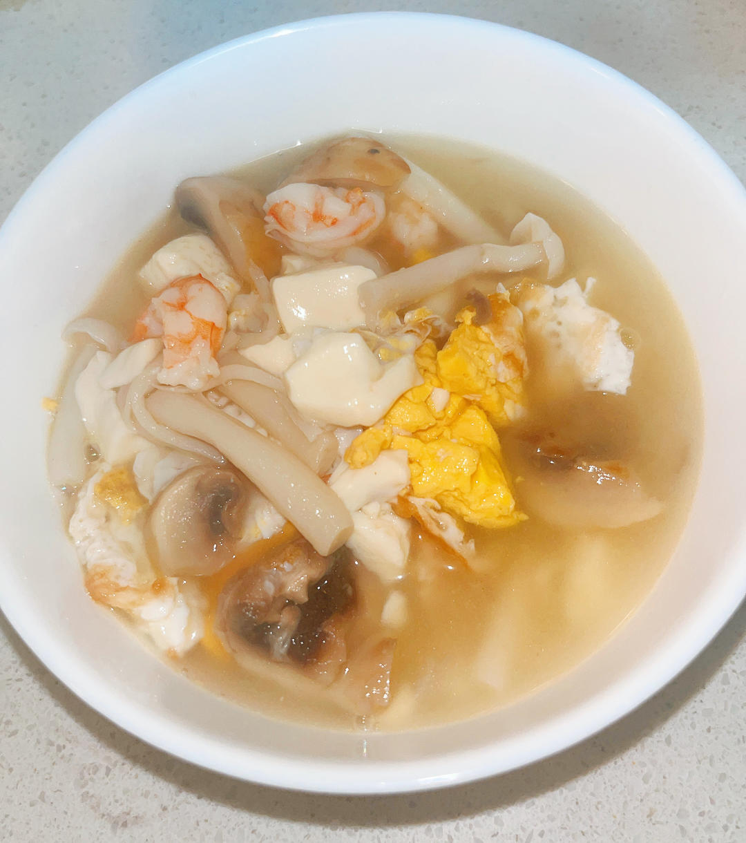 口蘑三鲜汤