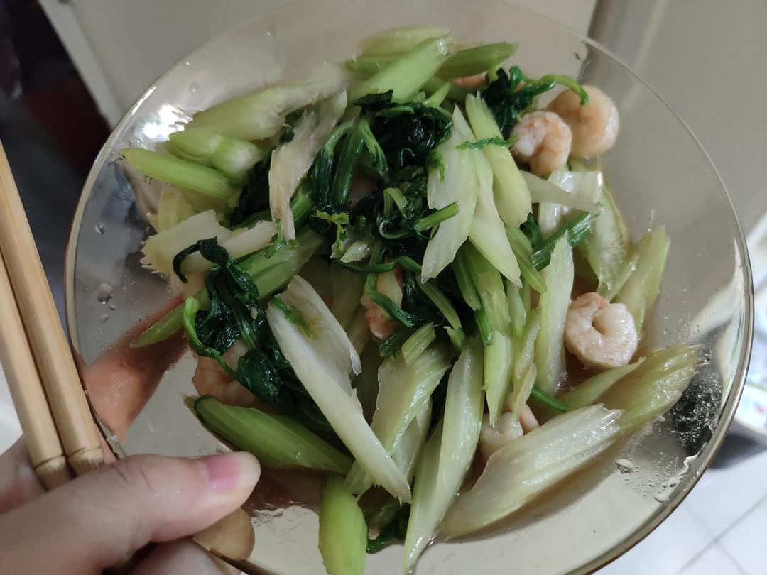 ㊙️巨好吃的西芹炒虾仁，减肥减脂必学菜谱，狂瘦脂必学菜谱，狂瘦！