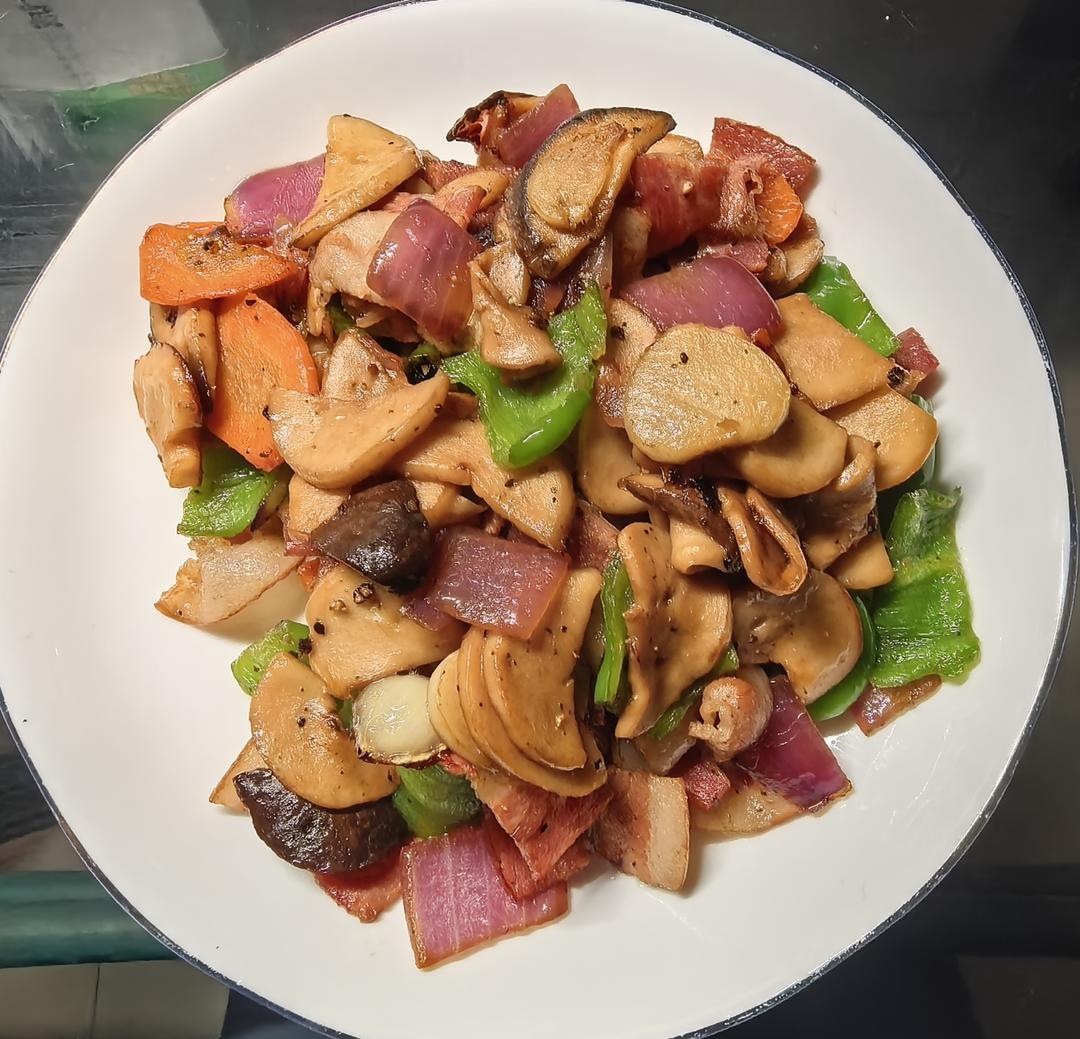 黑胡椒培根杏鲍菇