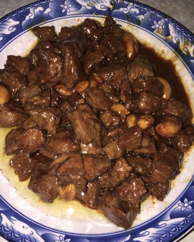 黑椒蒜子牛肉粒