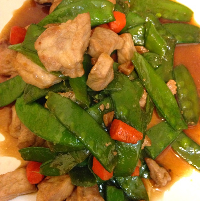 荷兰豆炒肉