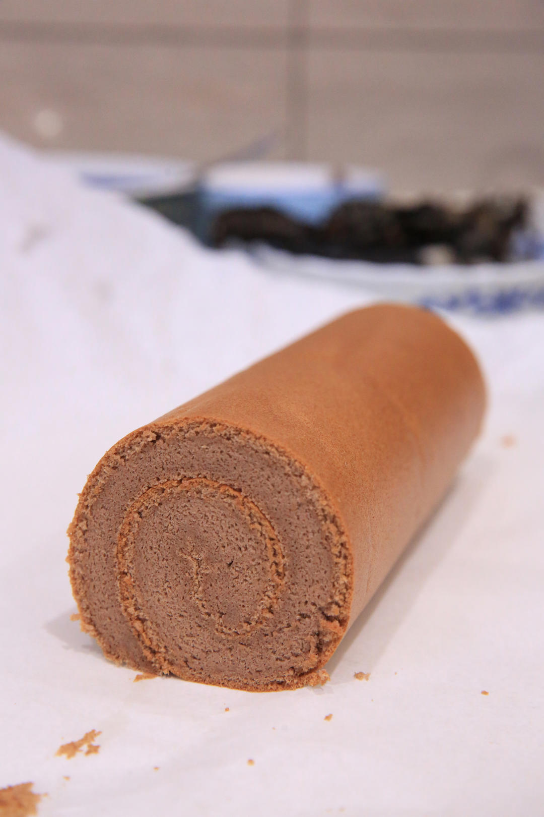 烫面法可可蛋糕卷‼️柔软细腻‼️绵润好吃