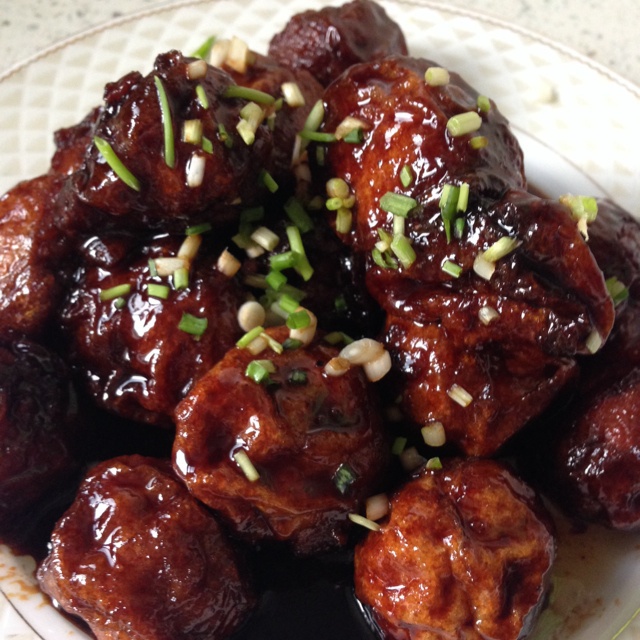 酸酸甜甜【茄汁鸡肉丸】