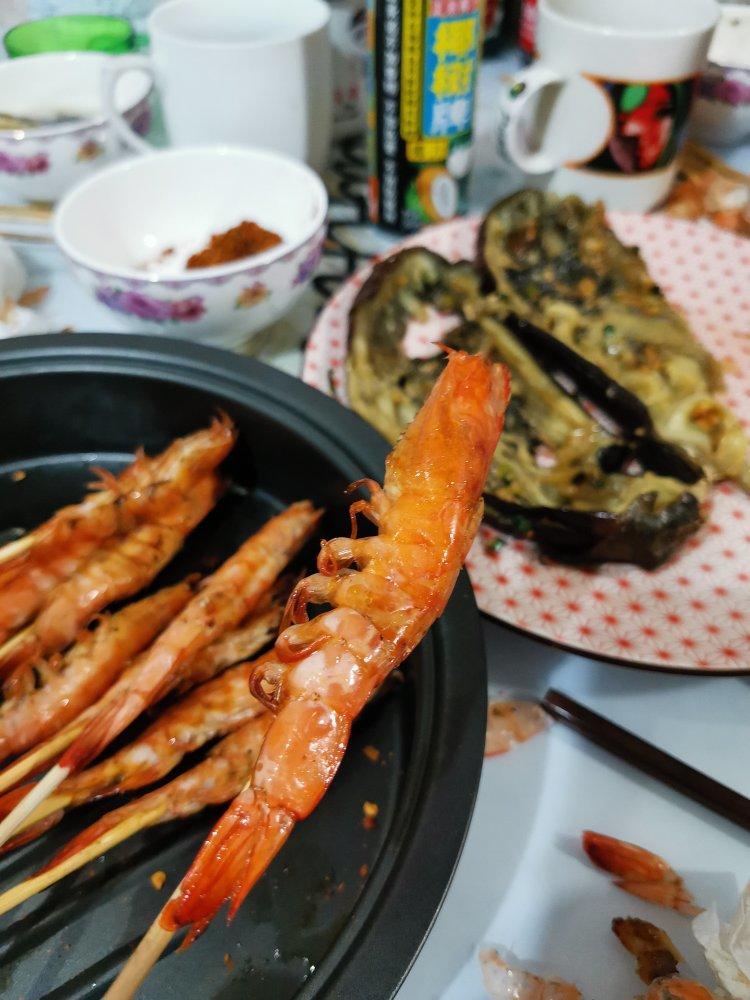 在家也能做出日料店的盐烤大虾~