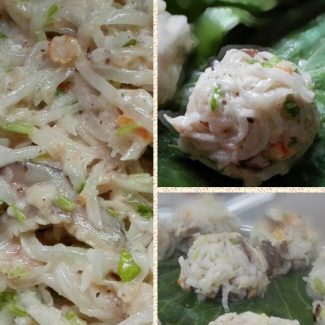 清蒸萝卜丸子