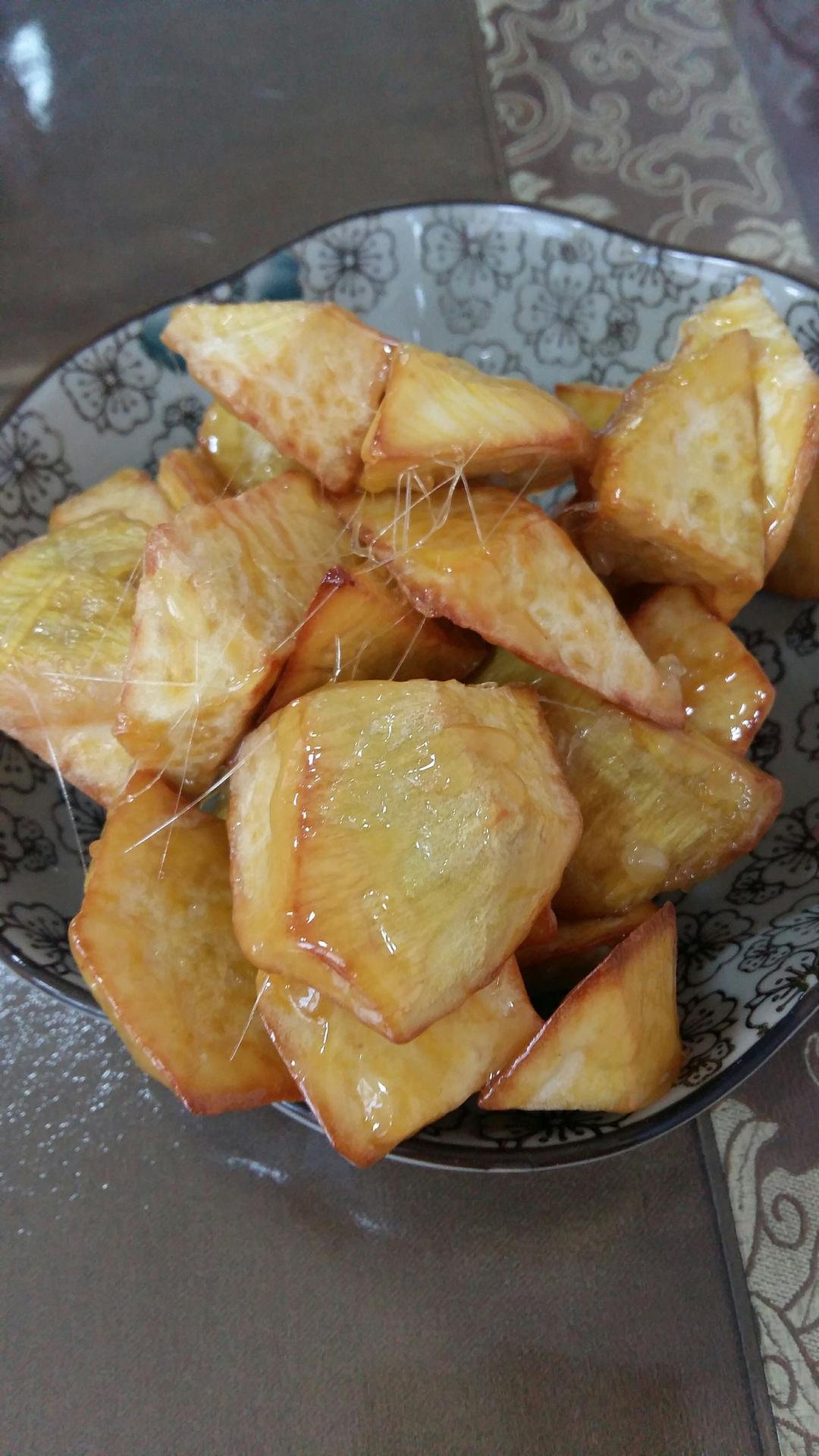 【拔丝地瓜的做法步骤图,拔丝地瓜怎么做好吃】学做菜给娃吃_下厨房