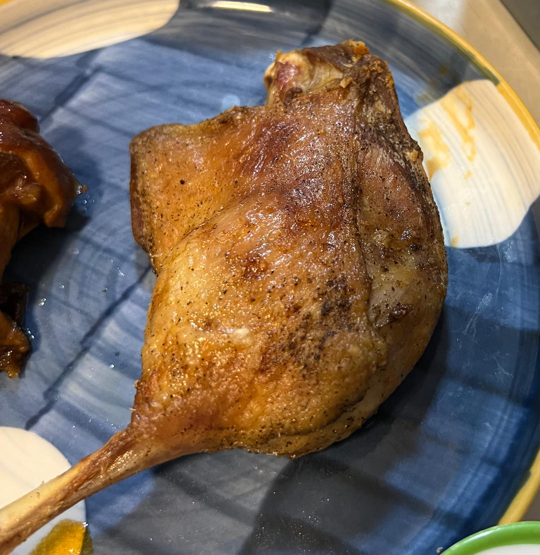 无油！脆皮烤鸭腿/超简单——健康低卡