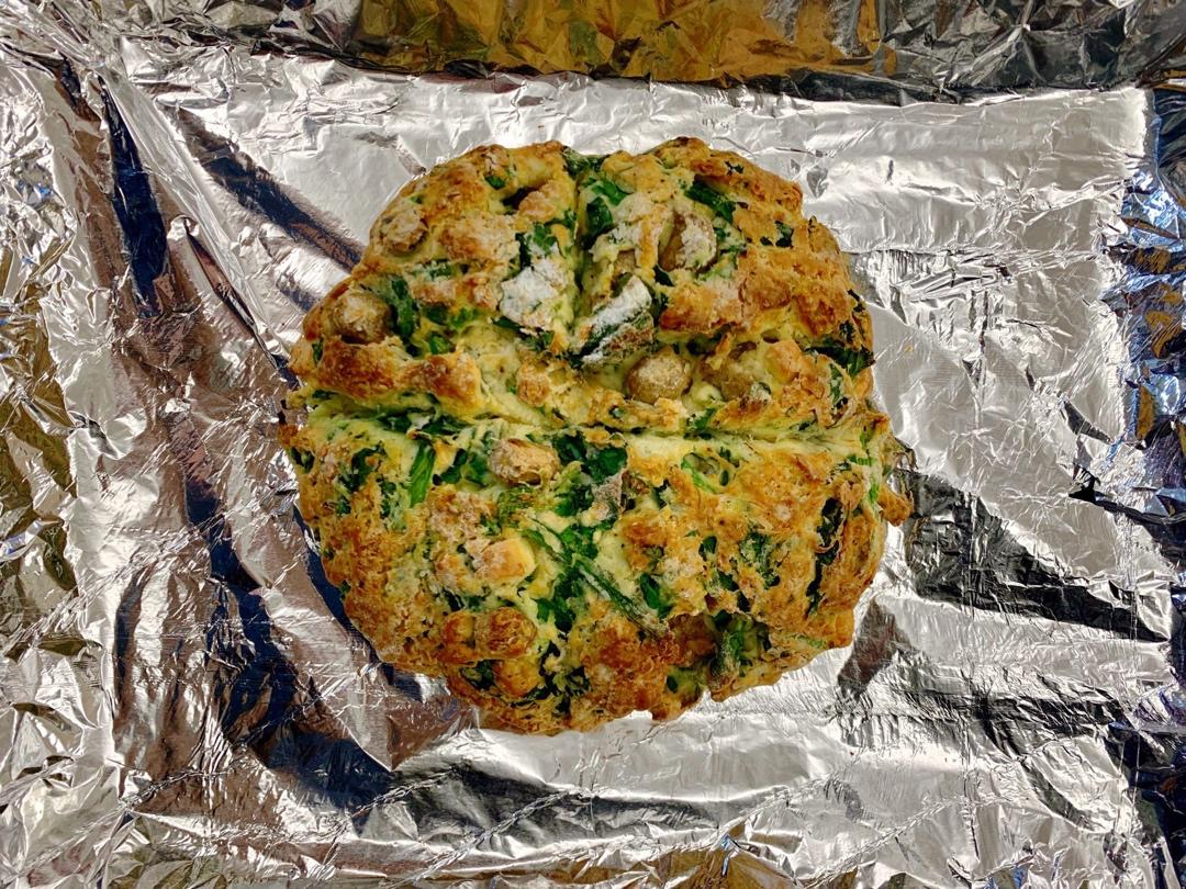 菠菜南瓜奶酪丹波面包丨健康·烘焙