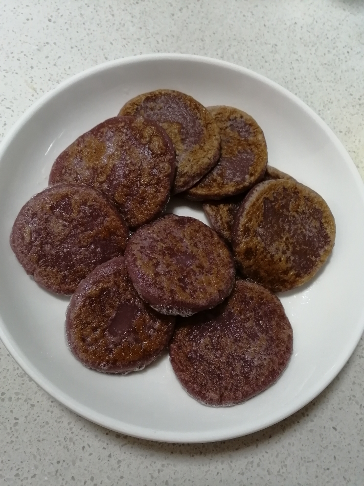 紫薯饼.纯素的做法 步骤8