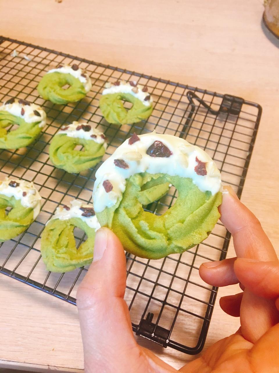 【圣诞花环】抹茶曲奇