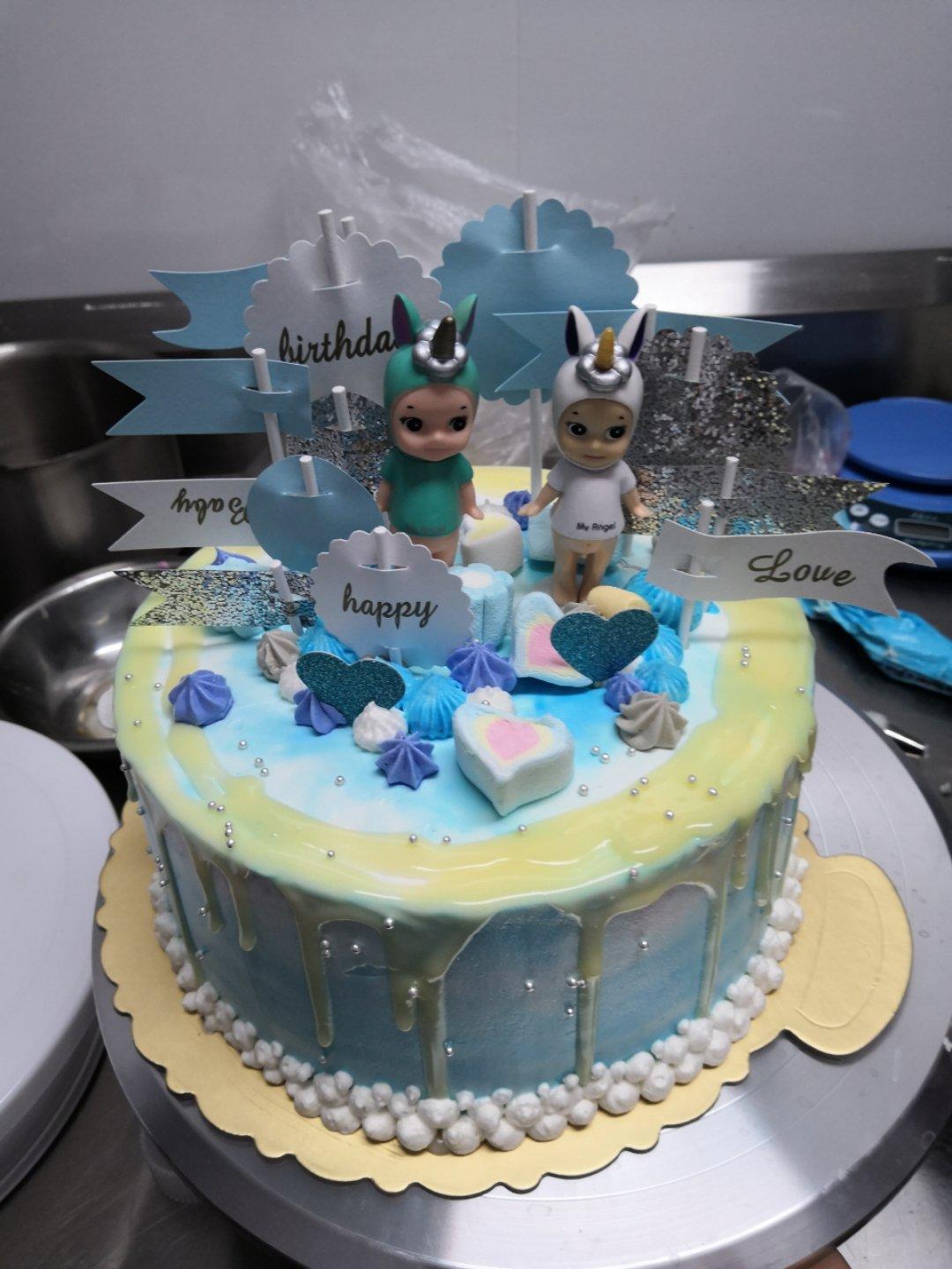 超快手淡奶油淋面蛋糕