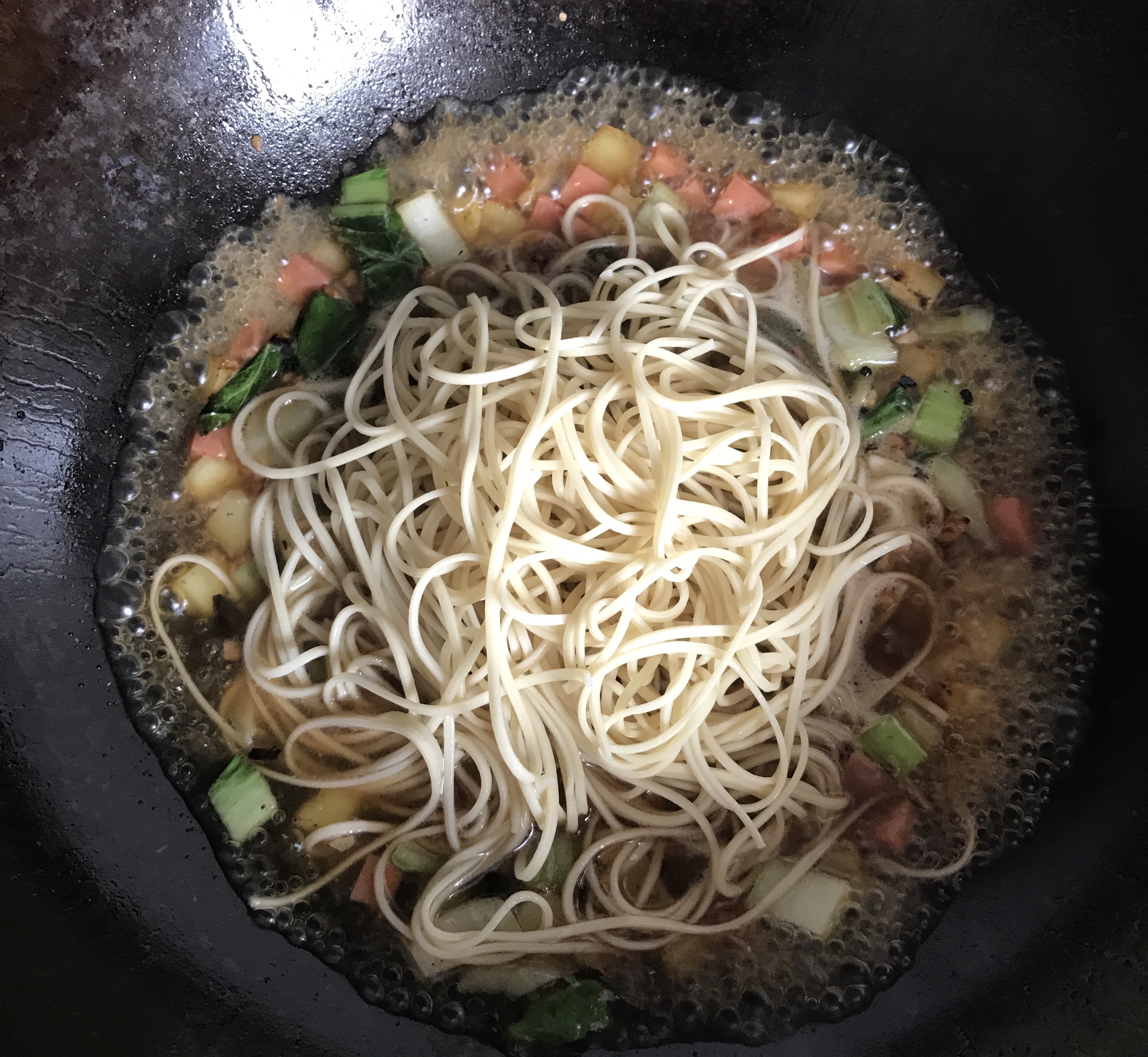 土豆火腿青菜焖面🍝的做法 步骤7