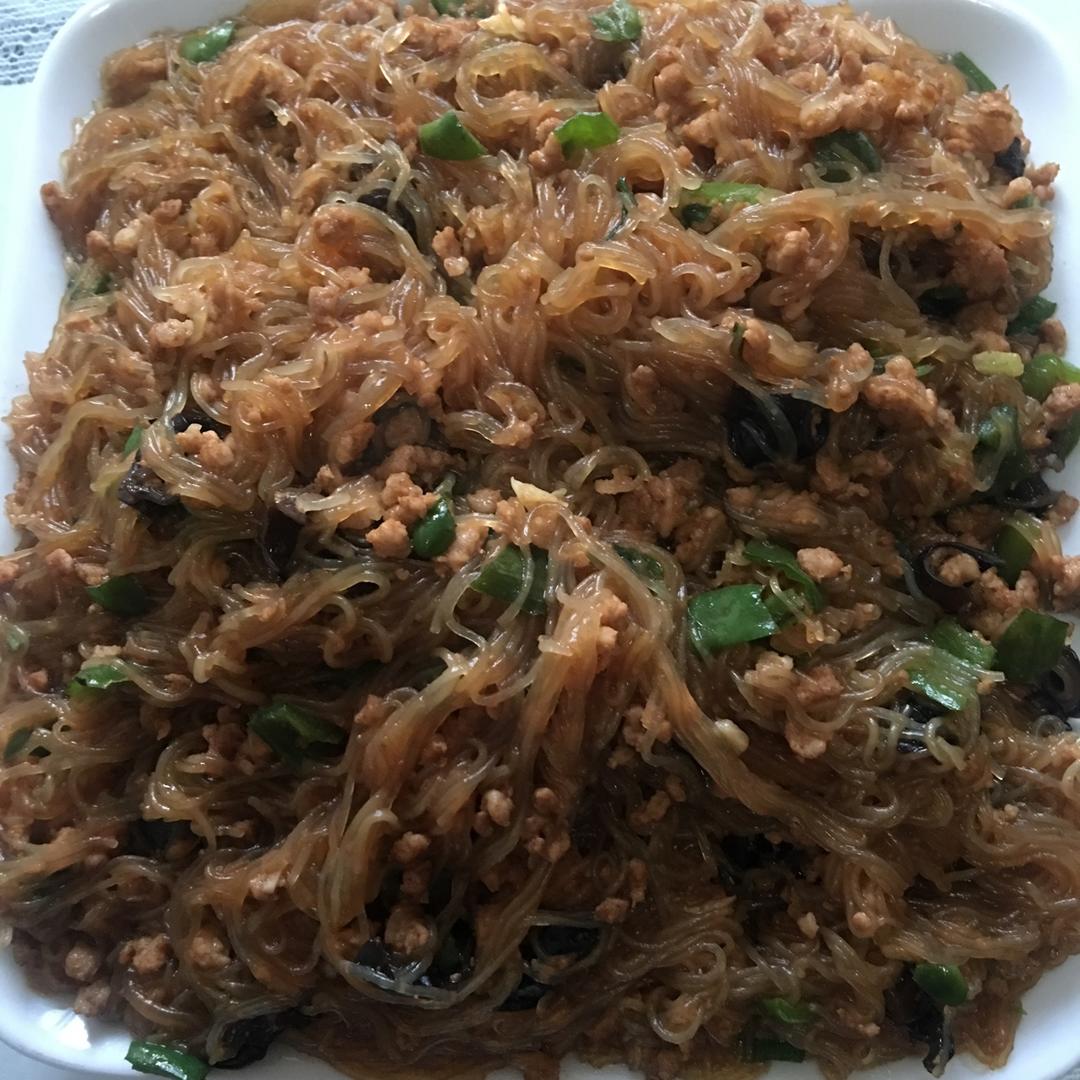 肉末炒粉丝