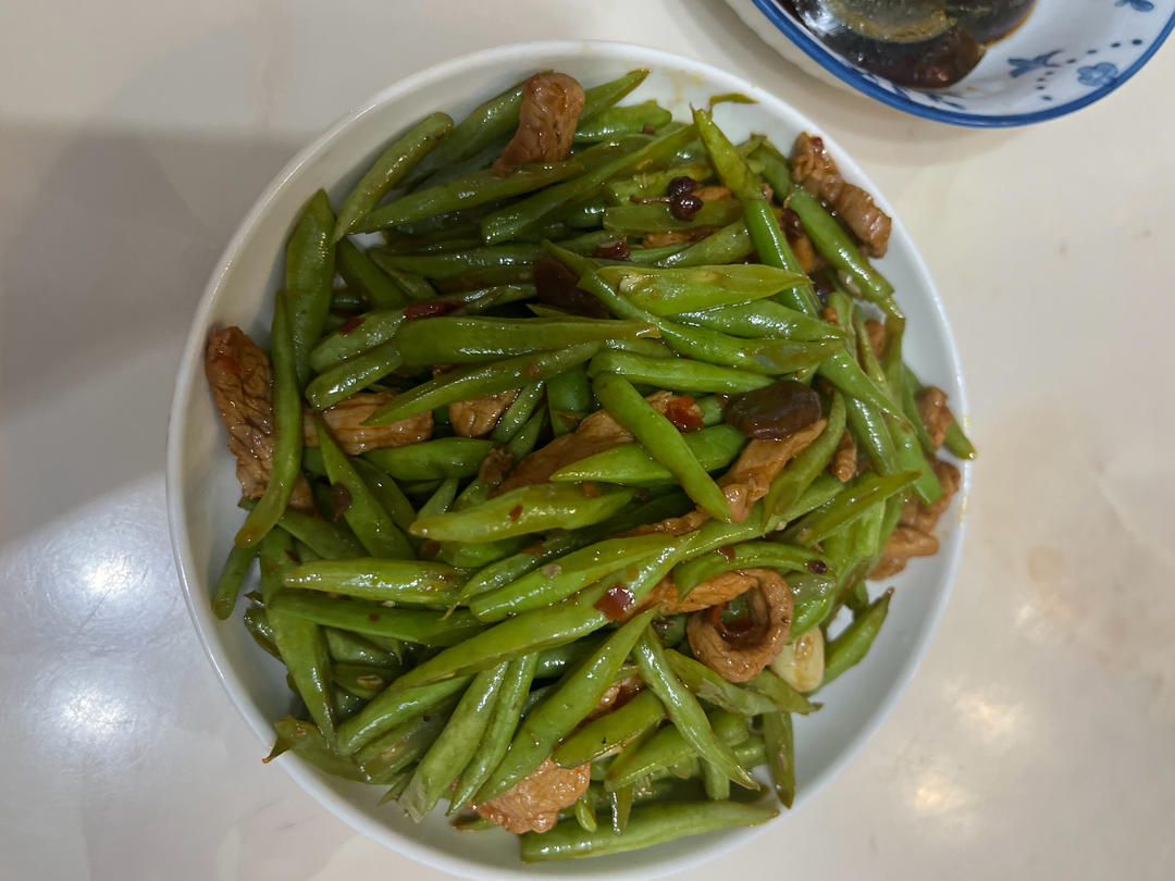 炒肉就得嫩—豆角炒肉（四季豆）