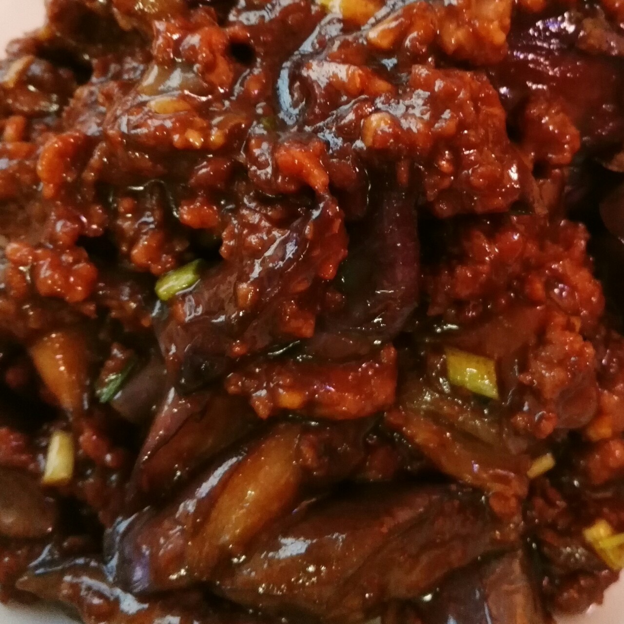 酱香肉末烧茄子