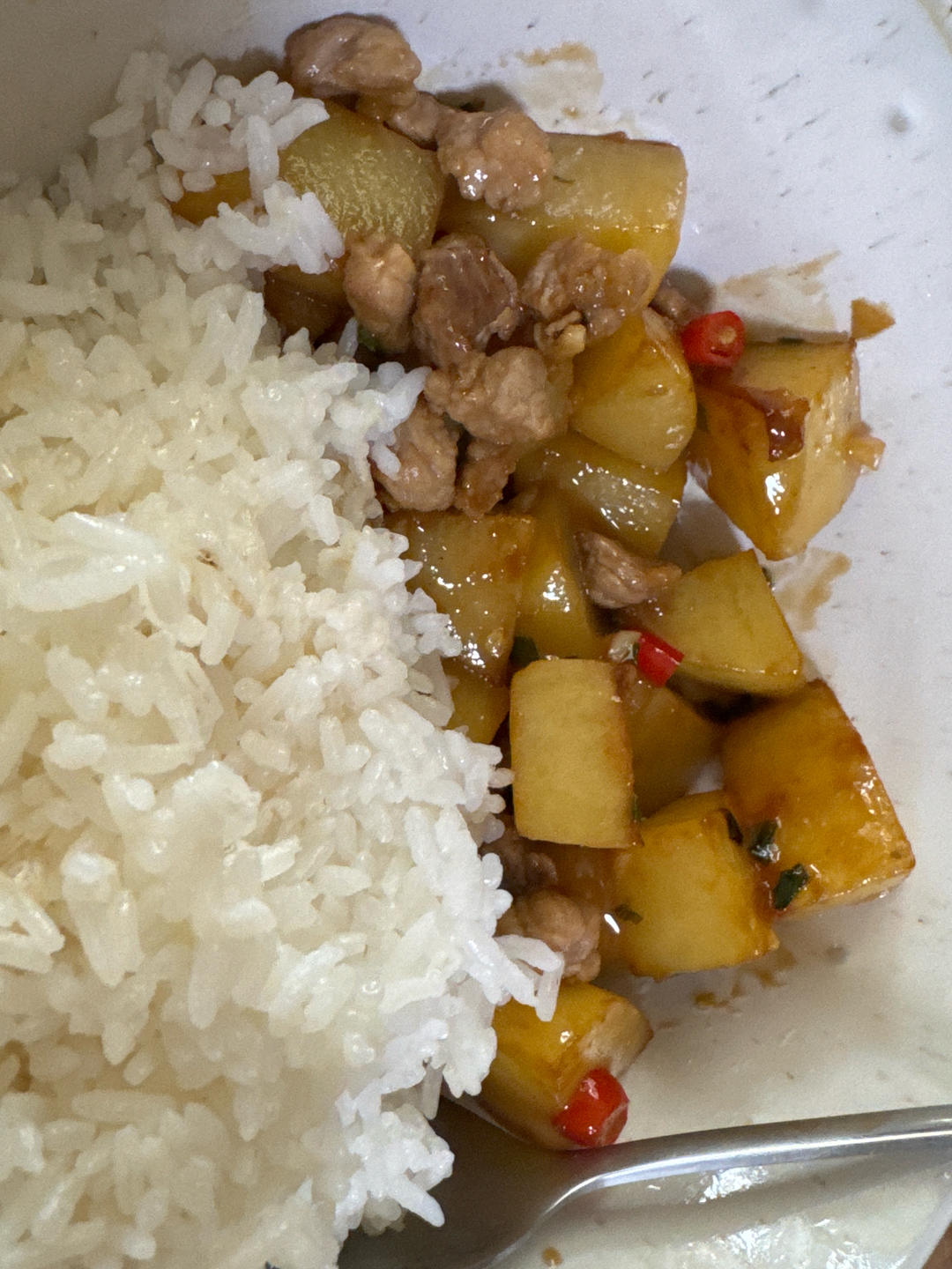 超级下饭的肉沫炒土豆！
