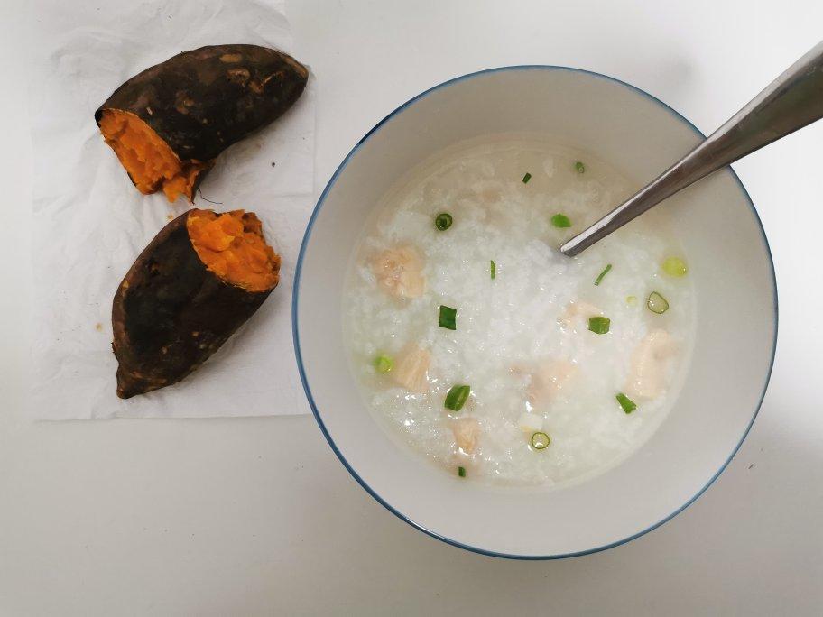 香菇鸡肉滑蛋粥