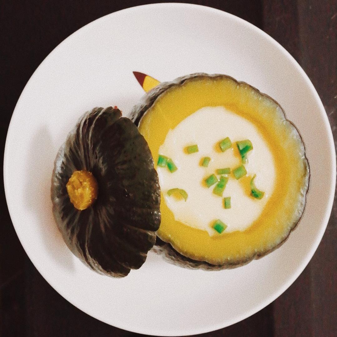 贝贝南瓜虾仁蛋羹