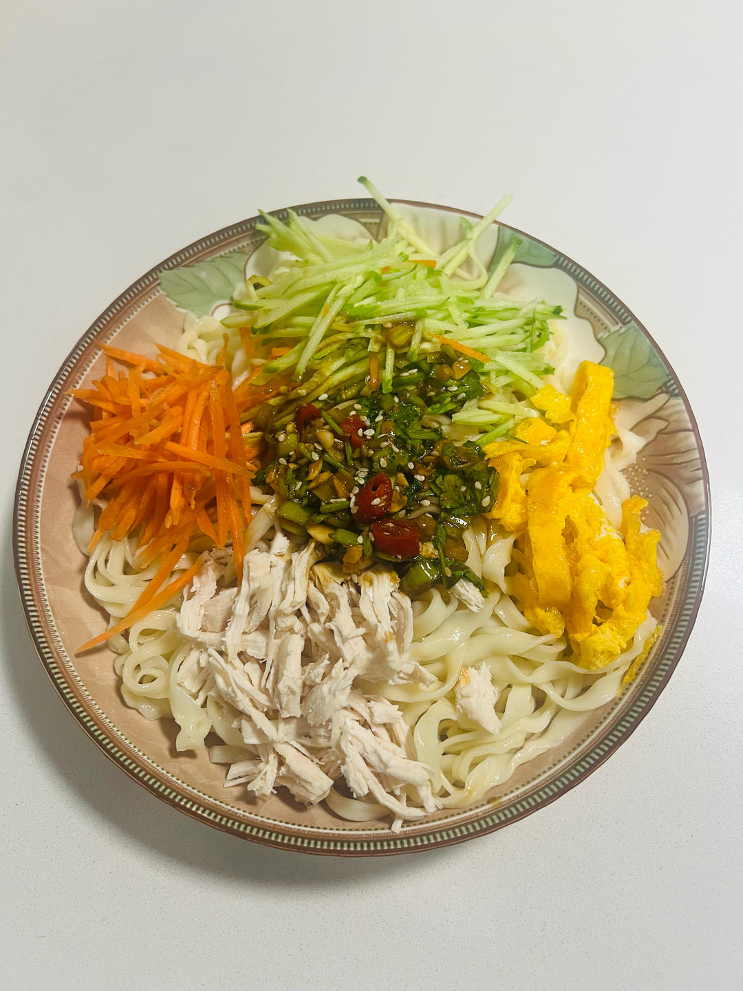 鸡丝凉面(快手菜)