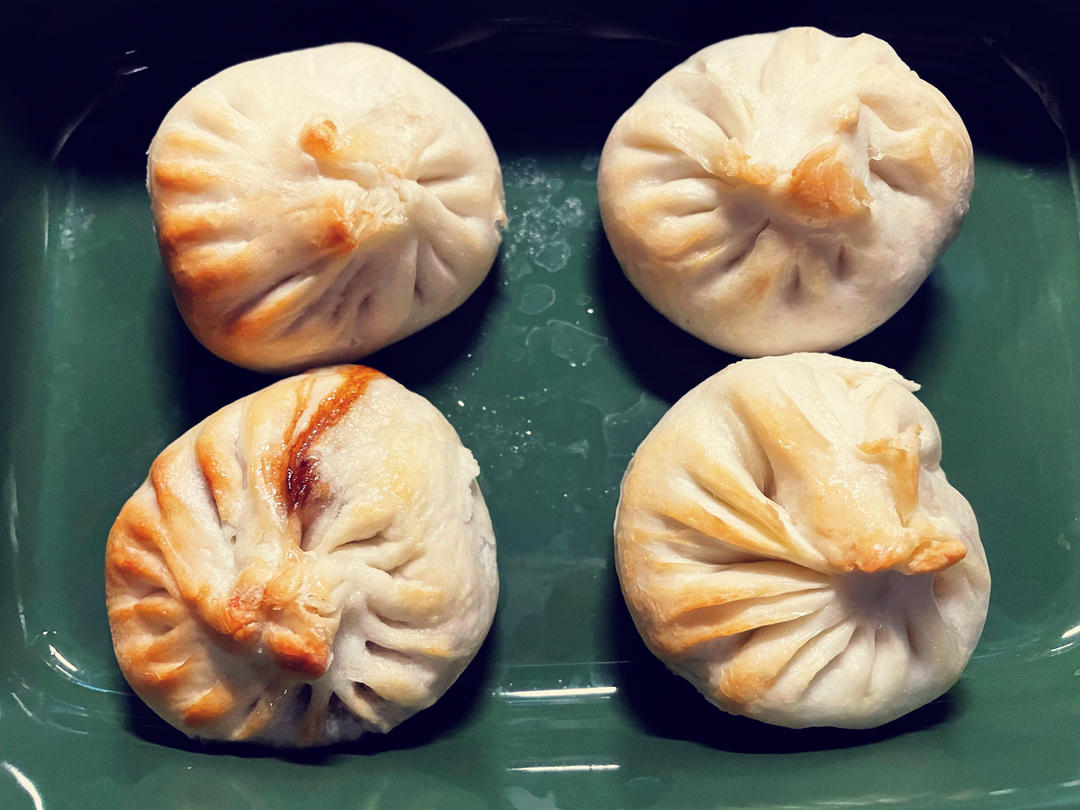 烤箱烤包子(处理隔夜包子)