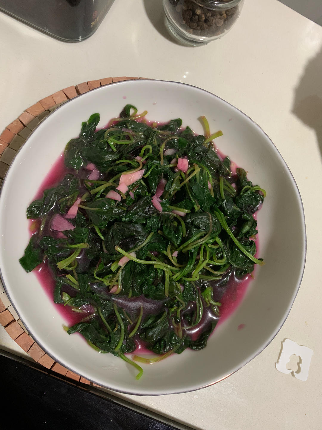 清炒红苋菜（简单菜也有窍门，一看就明白）