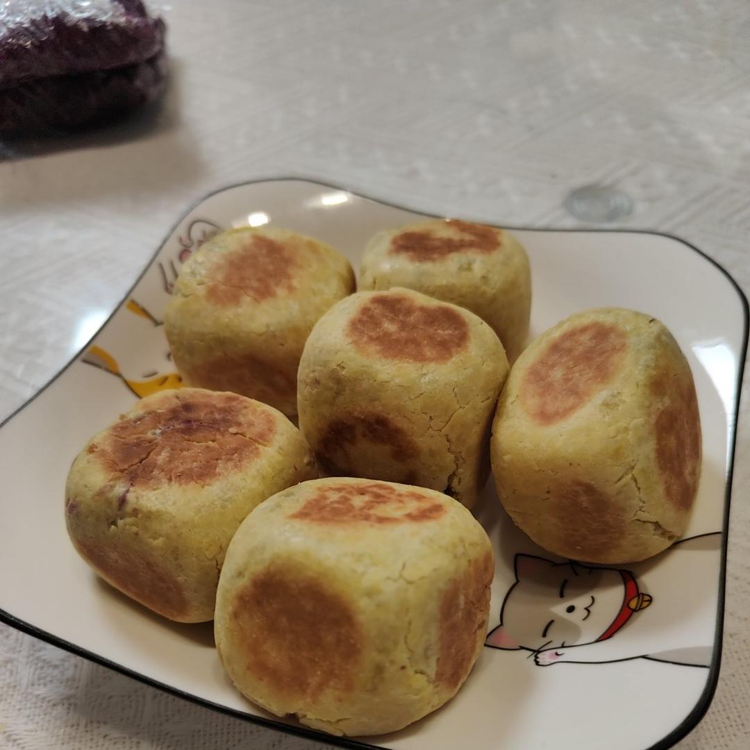 不用烤箱也可以做的网红美食/紫薯仙豆糕