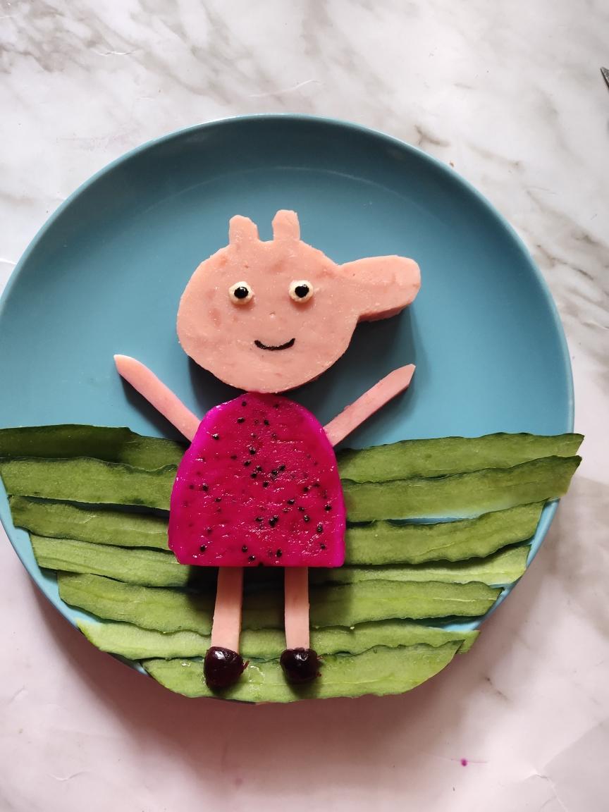 小猪佩奇水果拼盘的做法 步骤5