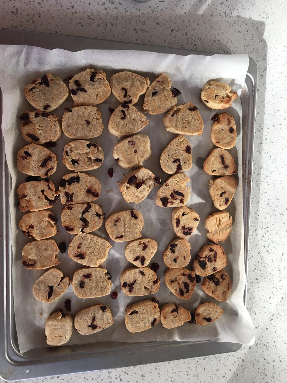 低糖少油版蔓越莓饼干