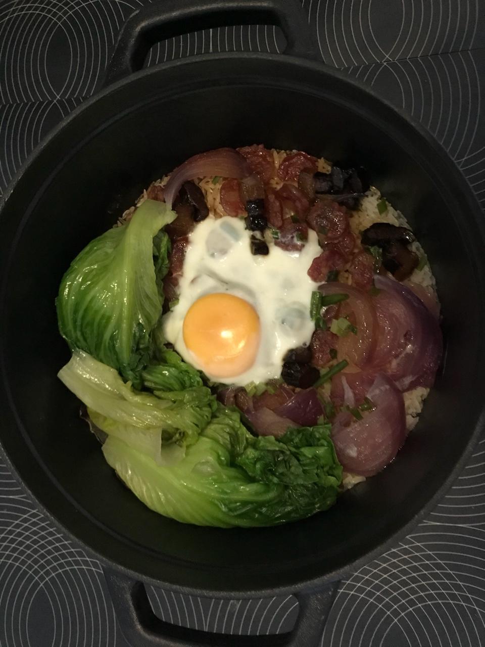 香菇腊味饭--Staub珐琅铸铁锅