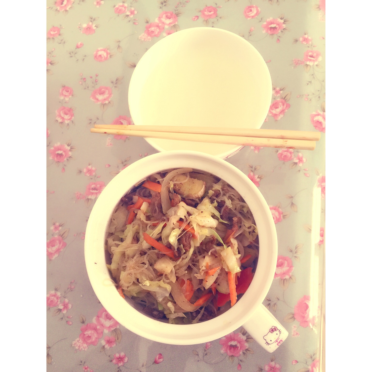 卷心菜炒粉丝 Glass noodles with Cabbage