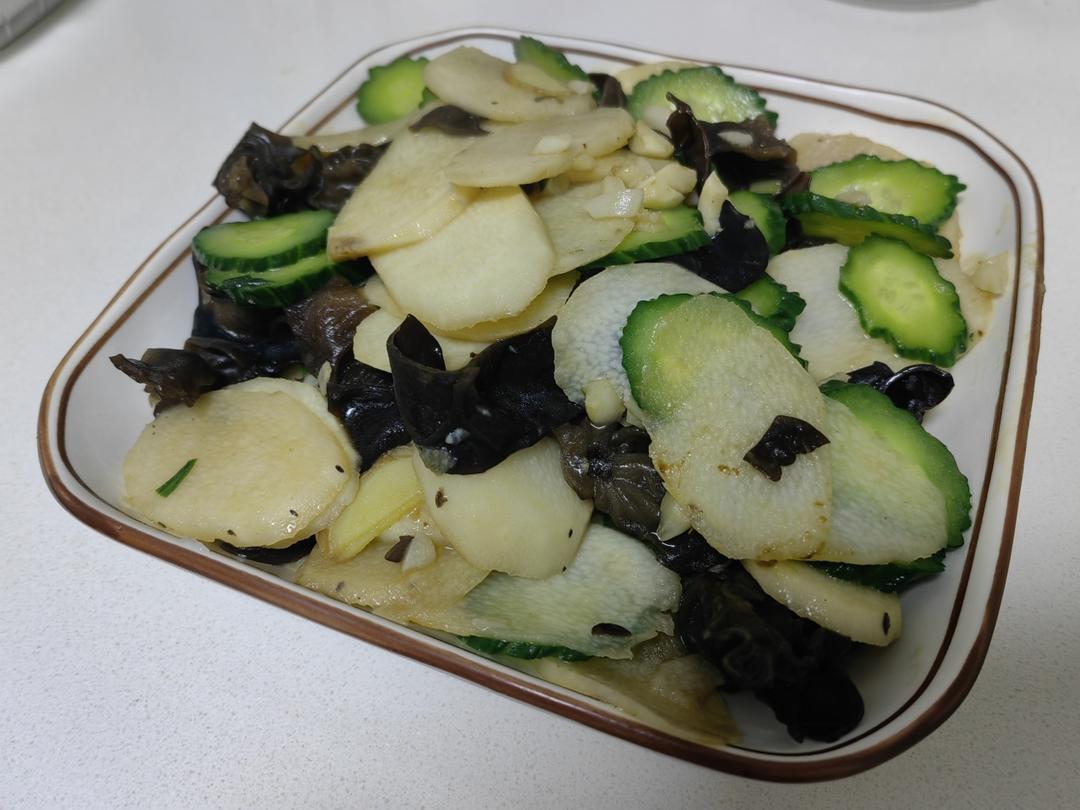 山药炒木耳