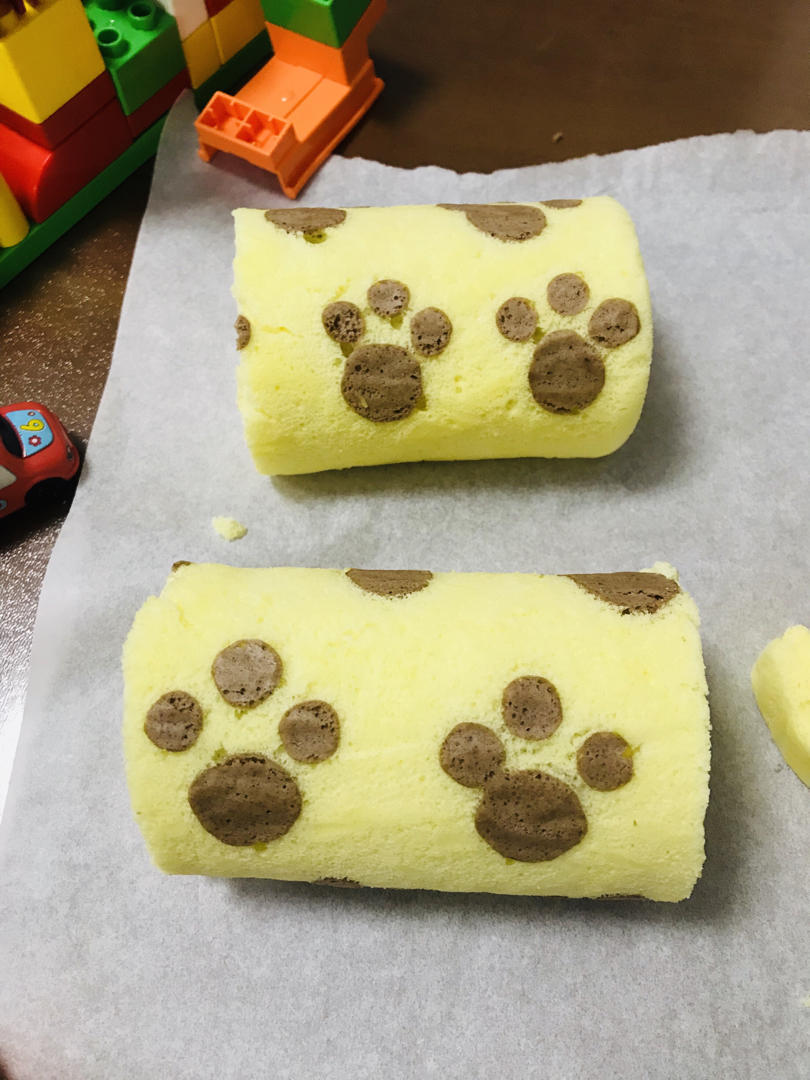 萌爪爪奶油蛋糕卷——萌翻你哦