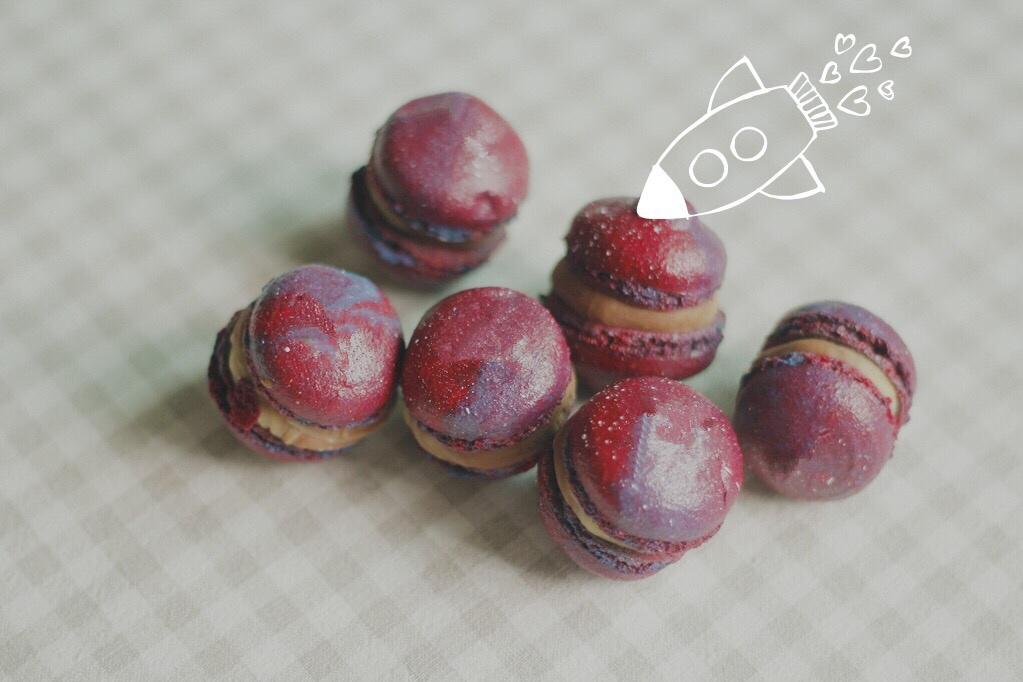 星空马卡龙制作方法(圣诞节彩蛋:饼身的制作)