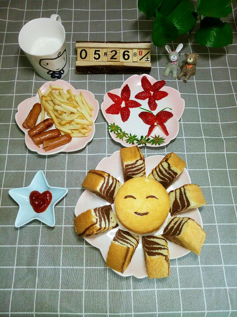 6寸酸奶斑马纹蛋糕