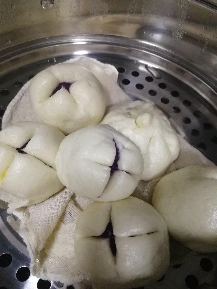 开口紫薯包
