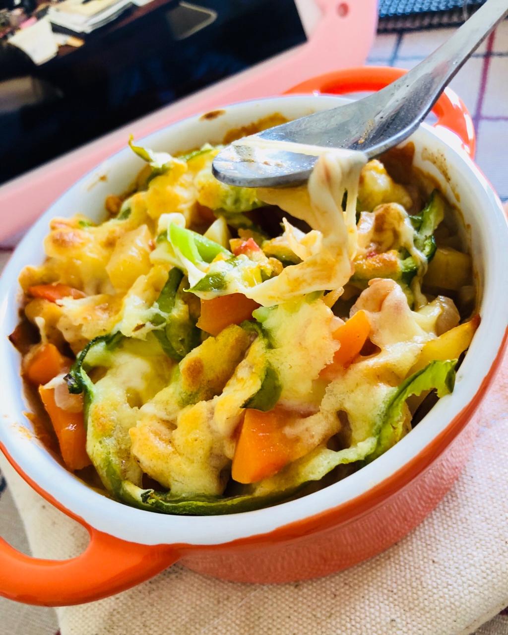 番茄鸡肉浓情焗饭【两人份】