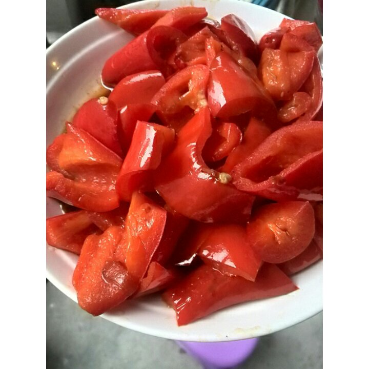 煎糖醋红椒（蒜豆豉）