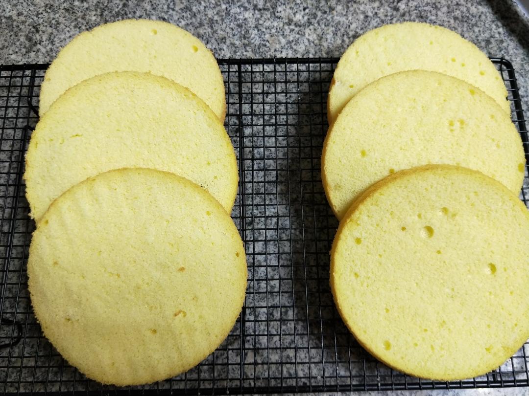 超详细8寸戚风蛋糕