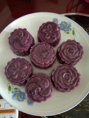 紫薯豆沙糕的做法 步骤7