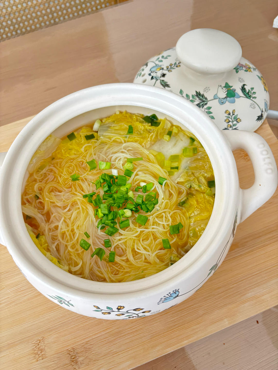 娃娃菜粉丝煲，低卡又鲜美