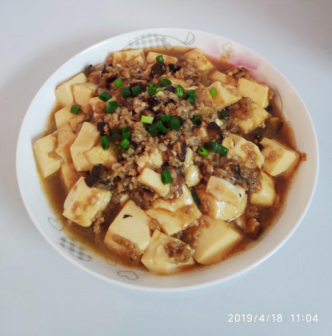 超级下饭的香菇肉沫豆腐