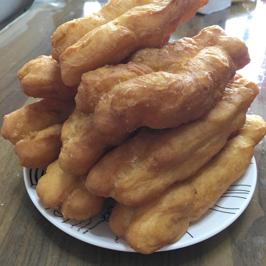 自制无泡打粉油条