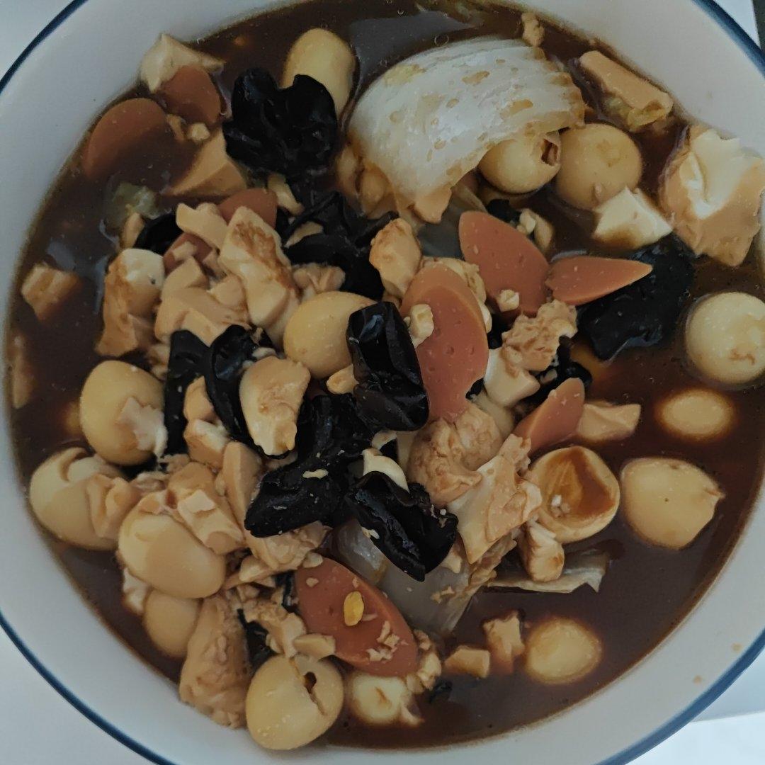 白菜豆腐煲