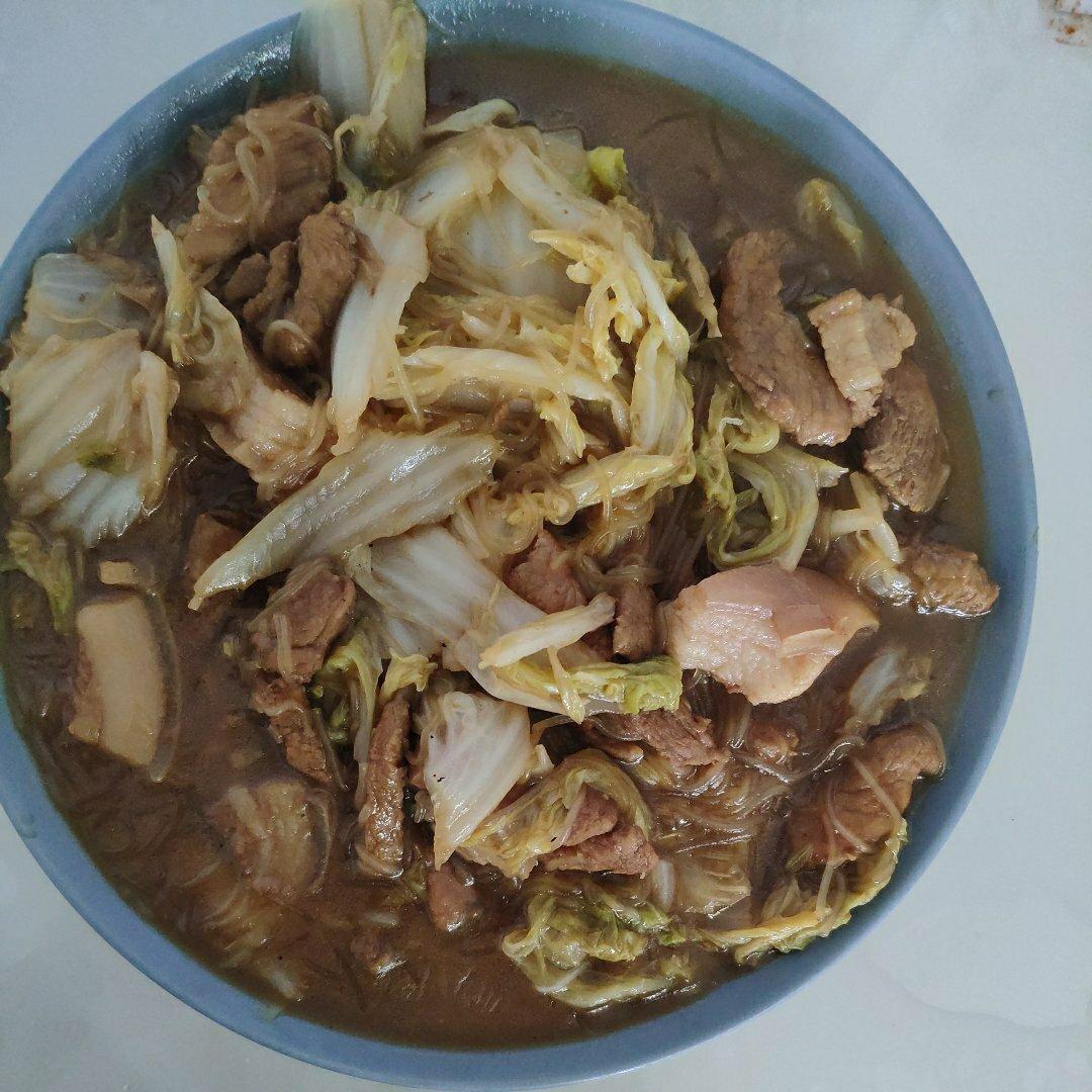猪肉白菜炖粉条
