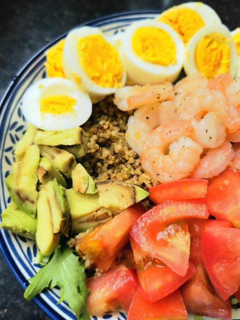 堂妈小厨—藜麦虾仁沙拉