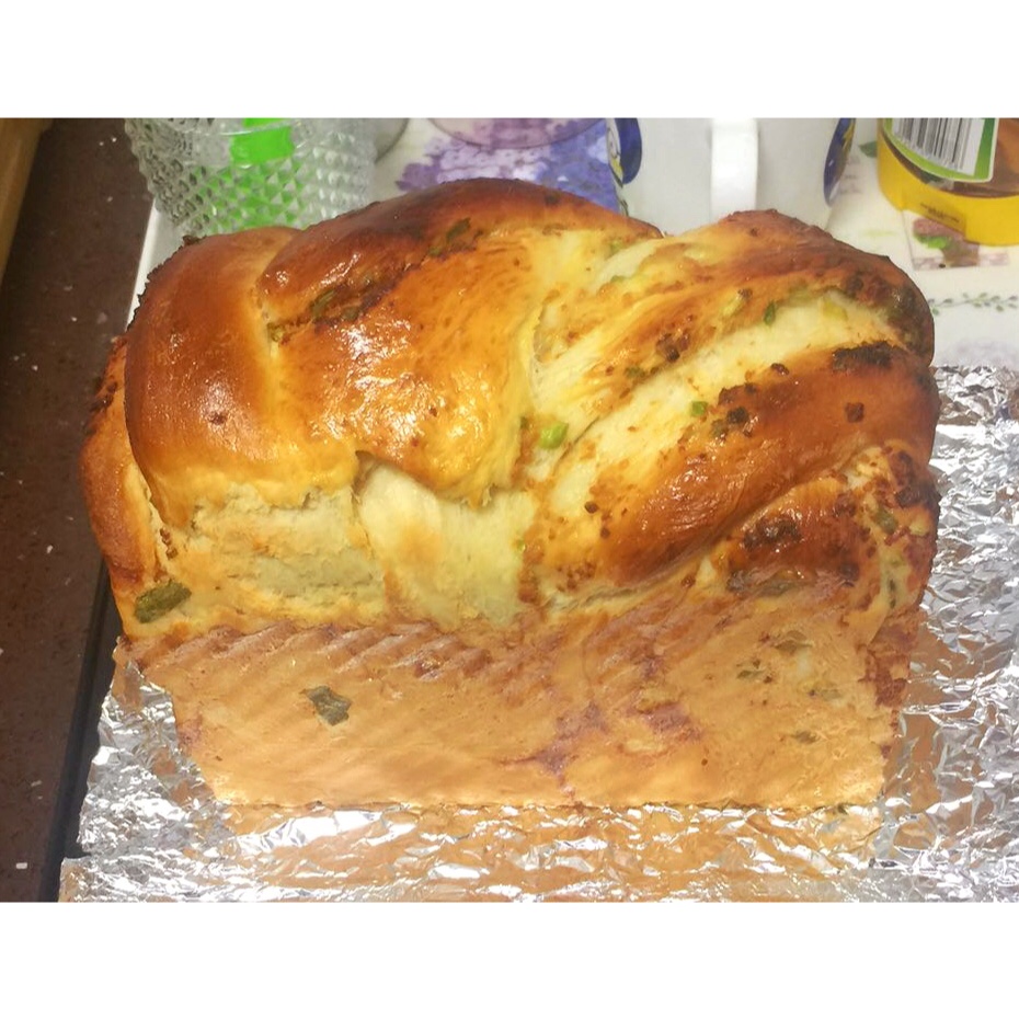 香葱肉松手撕吐司