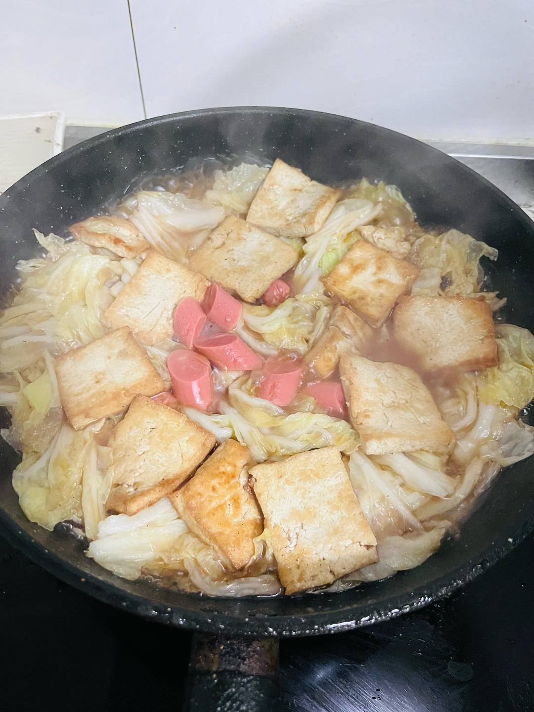 白菜豆腐煲