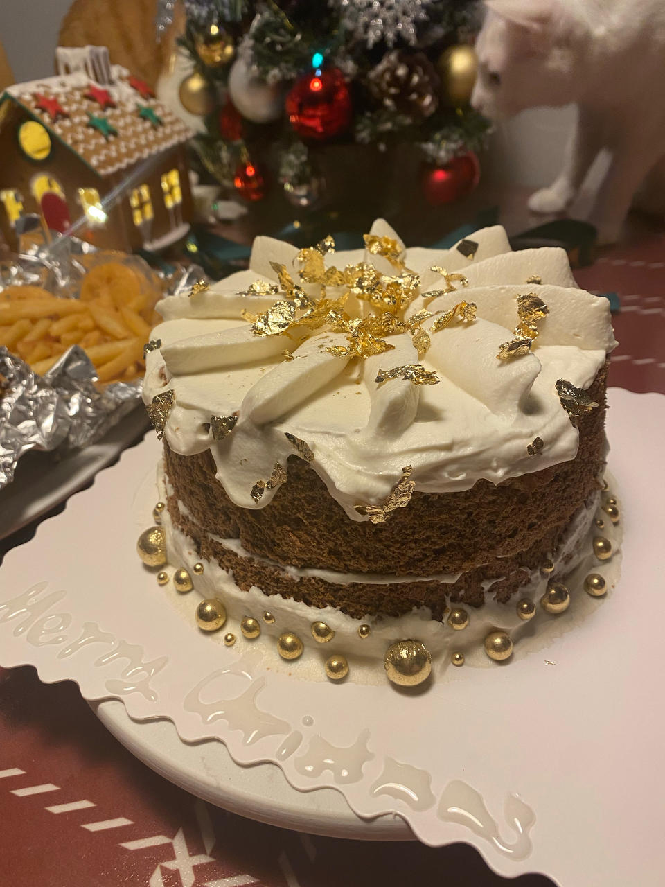 8寸萨瓦林可可戚风蛋糕